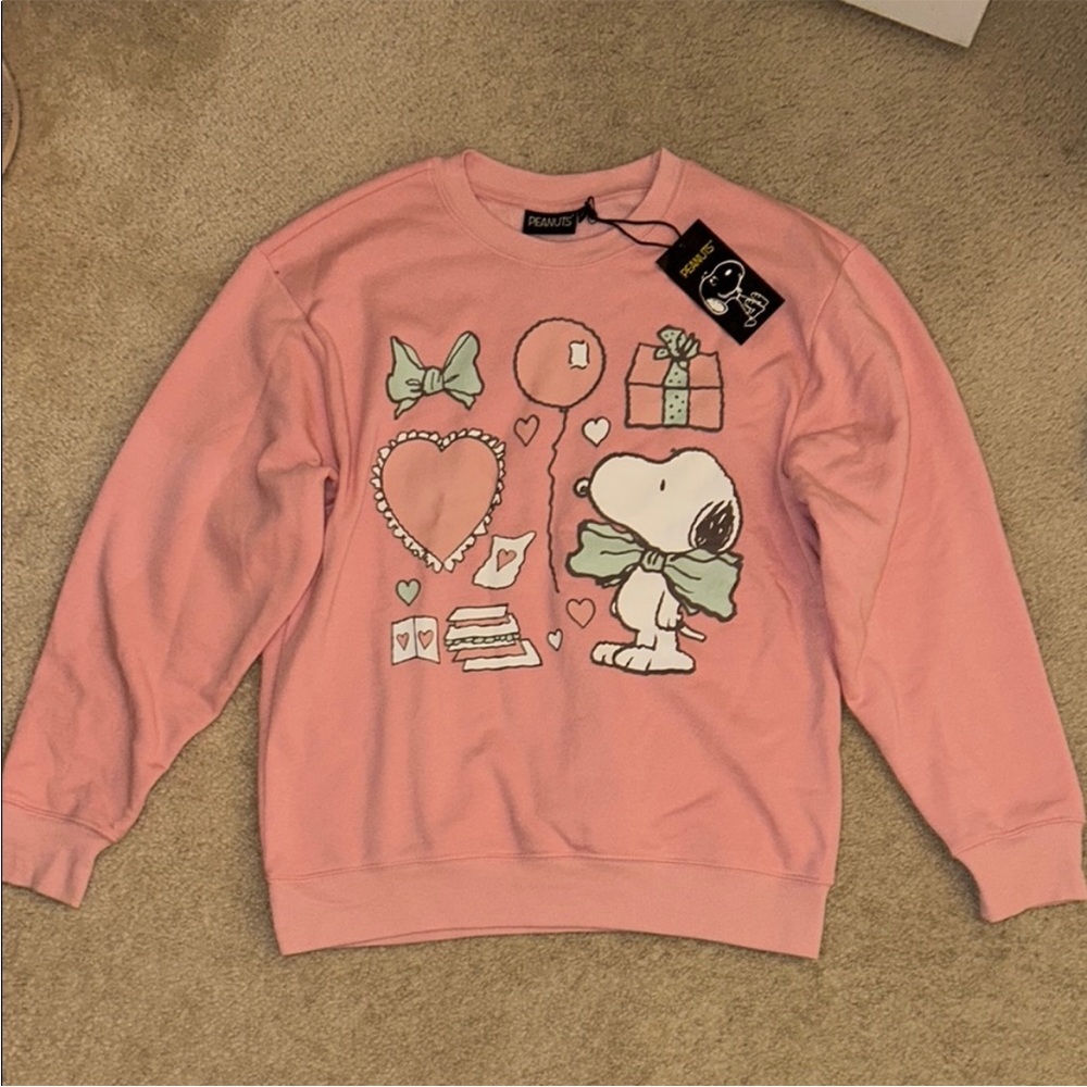Snoopy Pink Graphic Sweatshirt